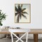 Coconut Palm by Olivia Joy 16-in. W x 20-in. H. Canvas Wall Art Print Framed in Gold